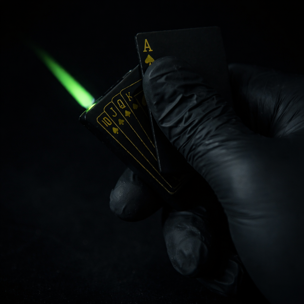 Buy Matte Black Ace Card Lighter Online in India | Premium Metal Designer Lighter