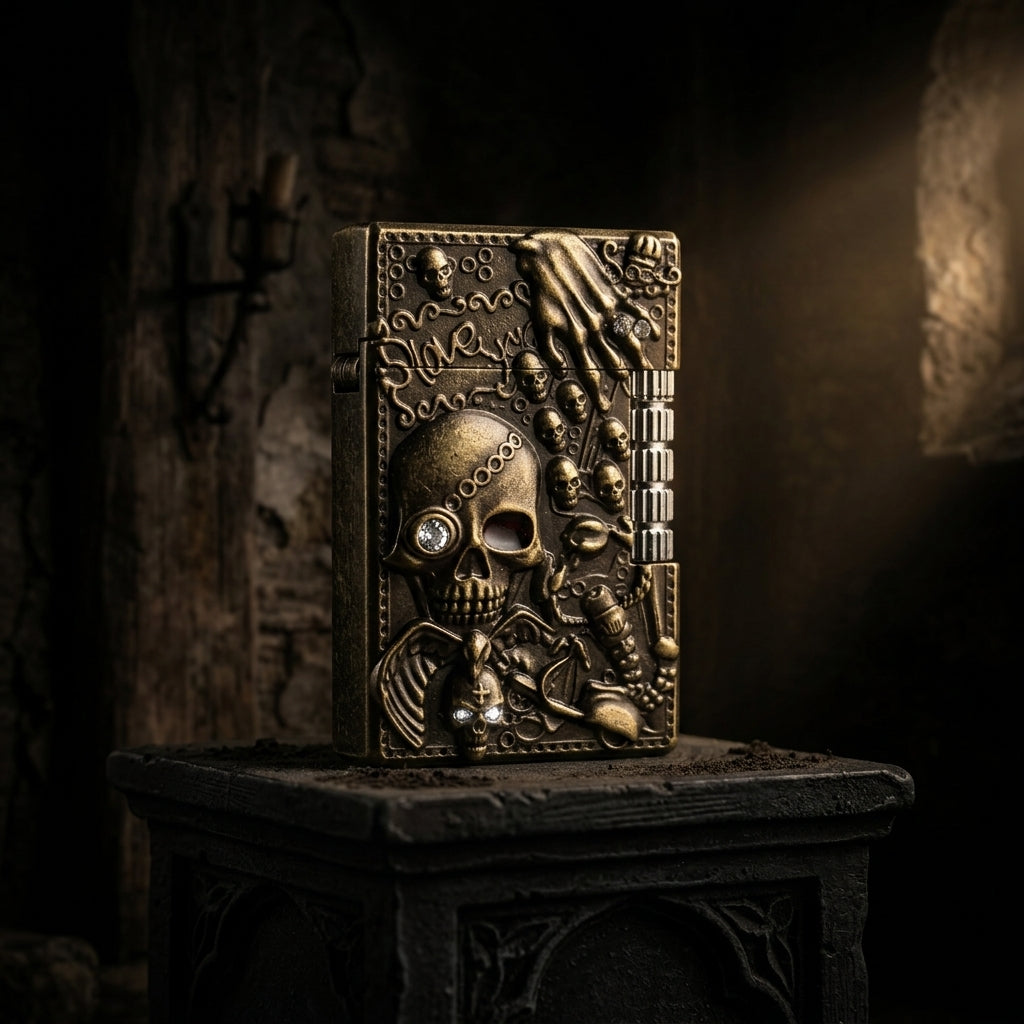 Buy Blood Eye Gothic Lighter Online in India | Dark Skull Designer Metal Lighter