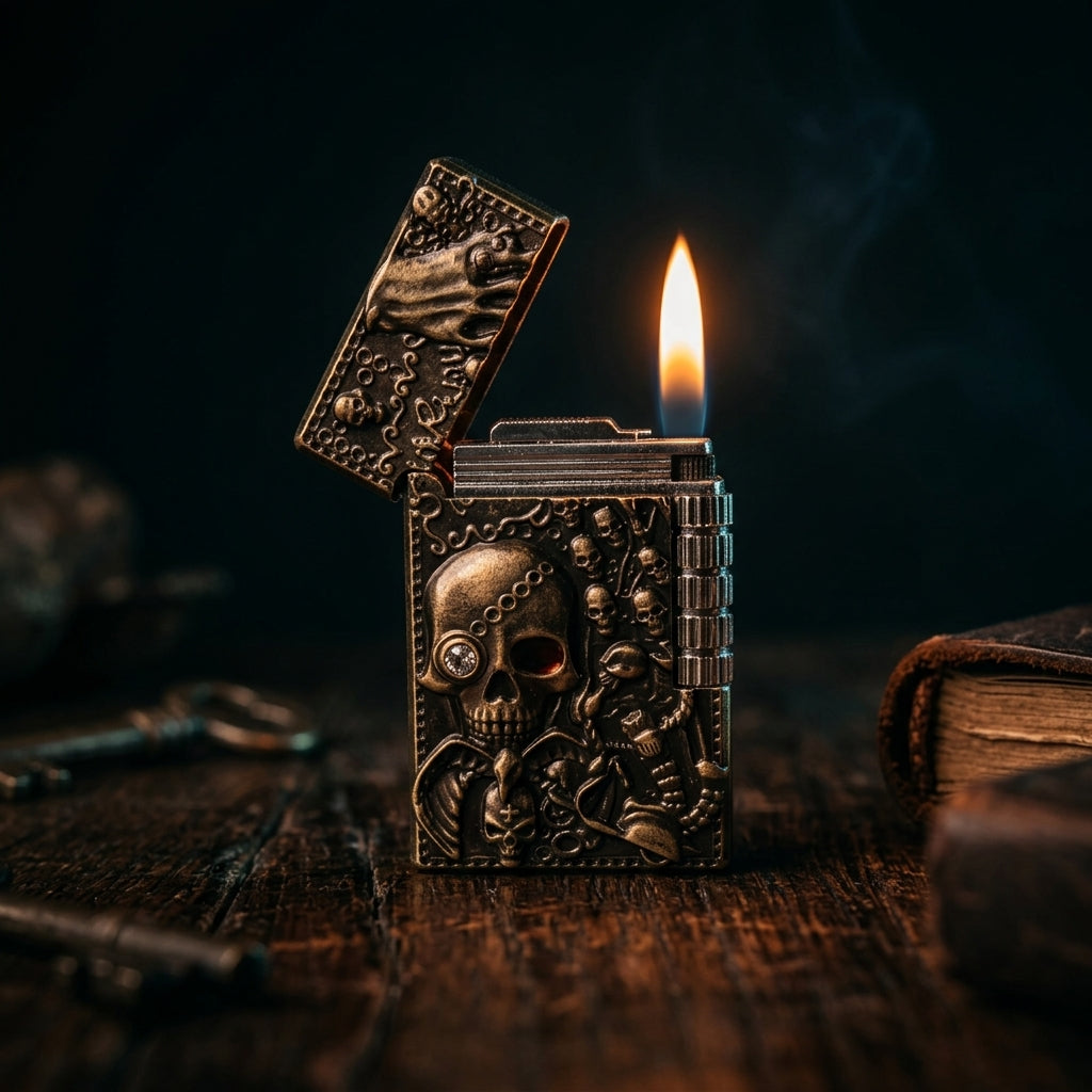 Buy Blood Eye Gothic Lighter Online in India | Dark Skull Designer Metal Lighter