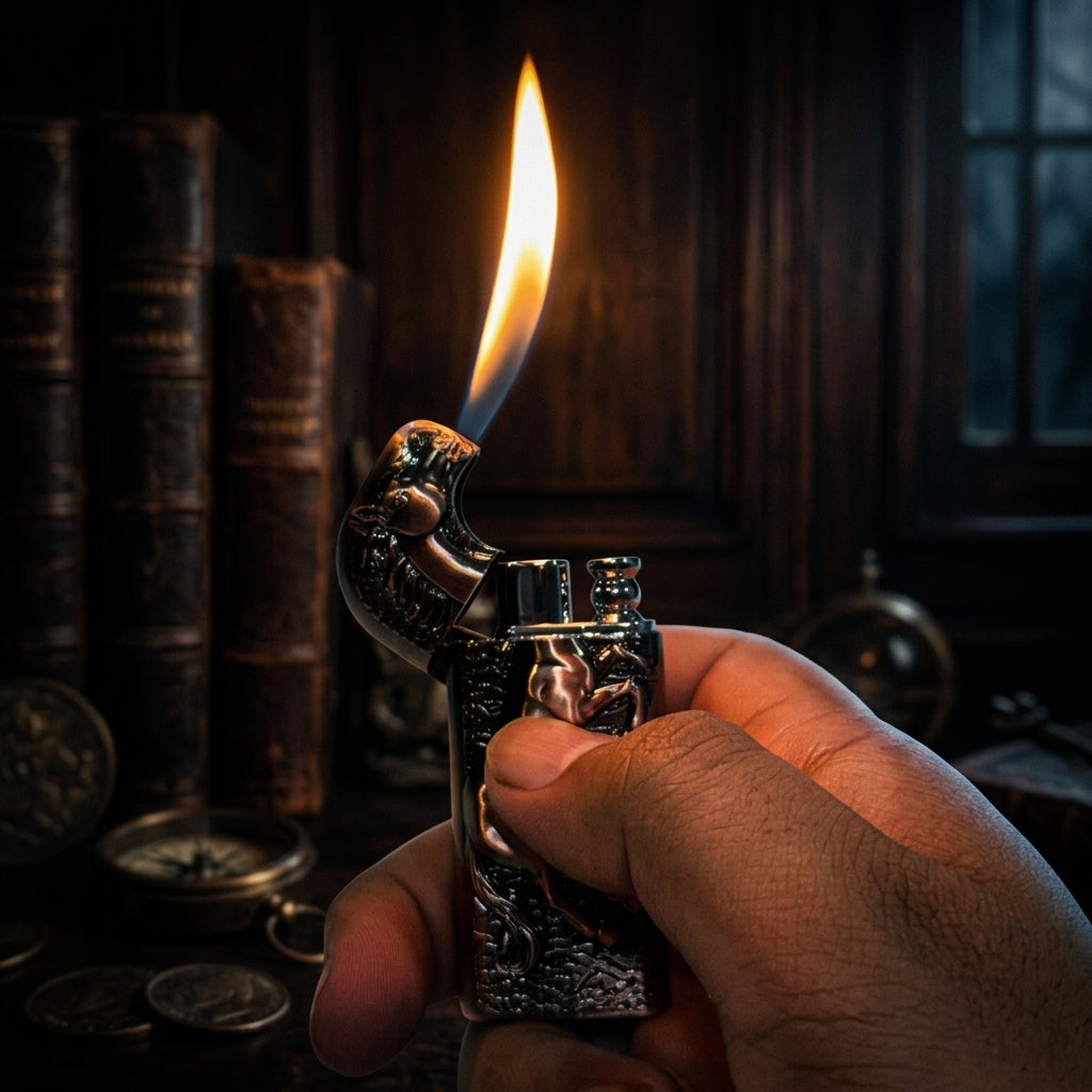 Buy Vintage Horse Dual Flame Lighter Online in India | Premium Metal Designer Lighter