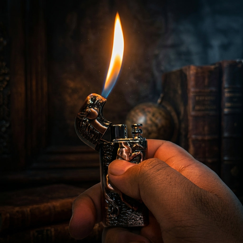 Buy Vintage Horse Dual Flame Lighter Online in India | Premium Metal Designer Lighter