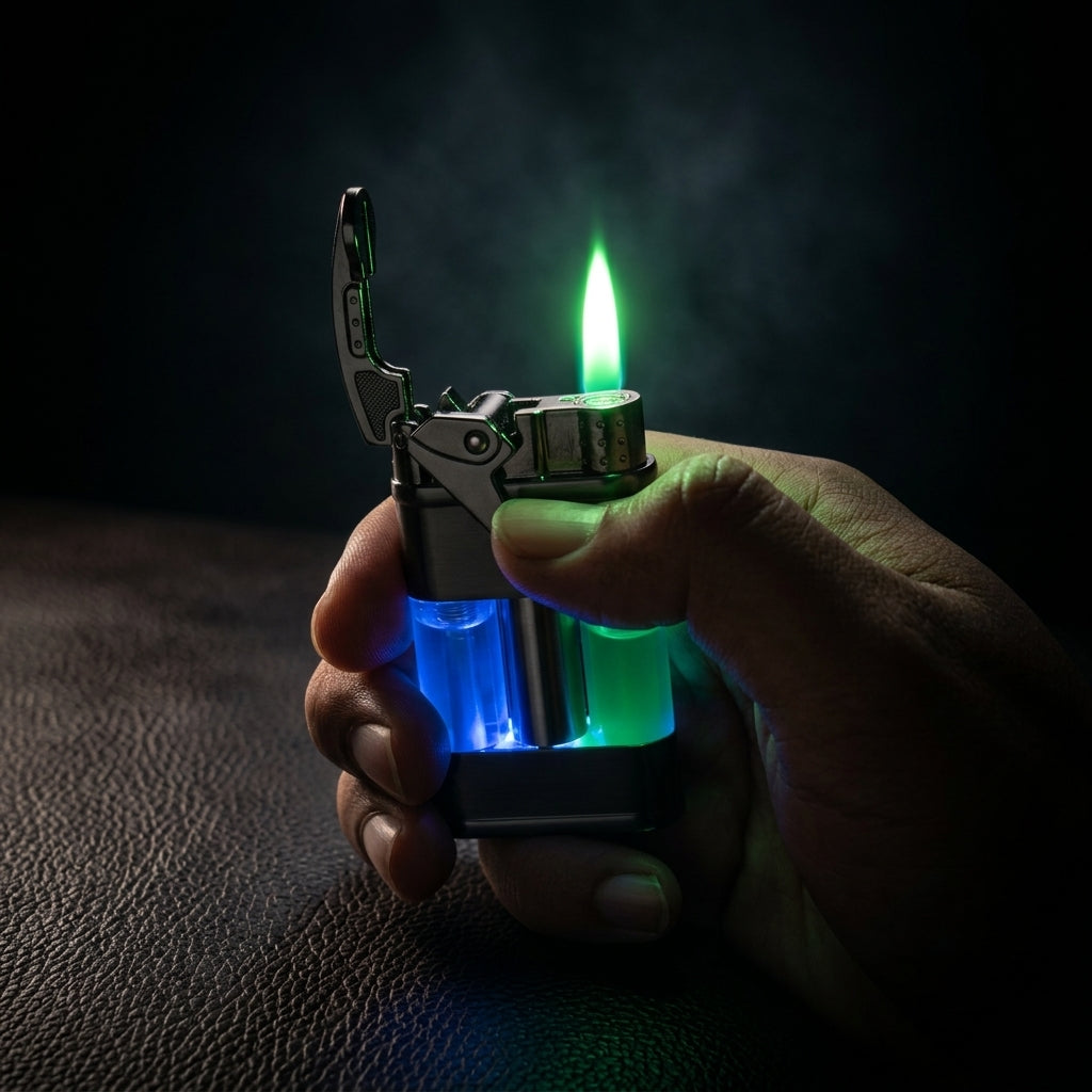Buy Green Flame Jet Torch Lighter Online in India | Windproof Premium Torch Lighter