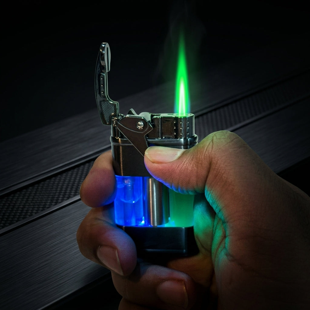 Buy Green Flame Jet Torch Lighter Online in India | Windproof Premium Torch Lighter