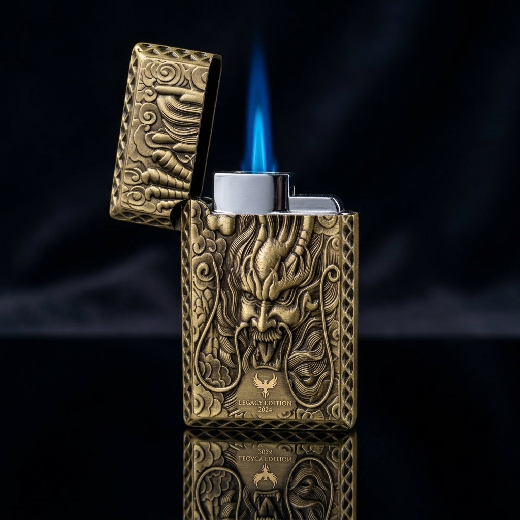 Buy Dragon Engraved Metal Lighter Online in India | Premium Vintage Designer Lighter