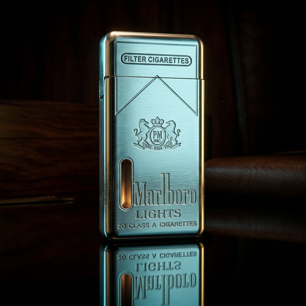 Buy Slim Classic Marlboro Lighter Online in India | Sleek Metal Pocket Lighter