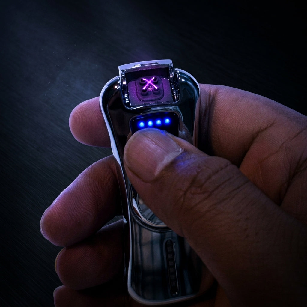 Buy Rechargeable LED Fidget Spinner Lighter Online in India | Windproof Electric Lighter