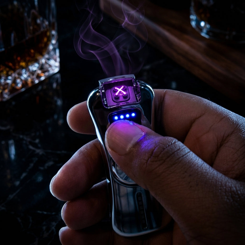 Buy Rechargeable LED Fidget Spinner Lighter Online in India | Windproof Electric Lighter