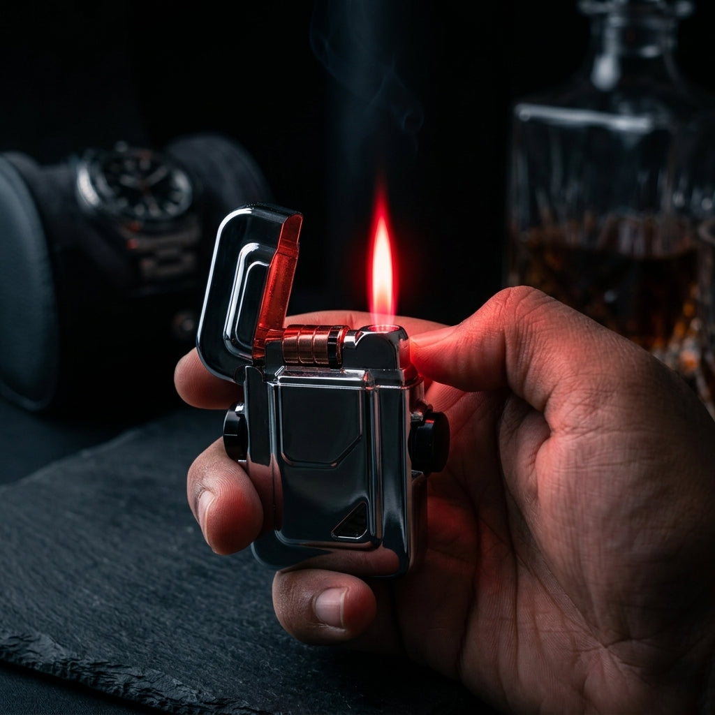 Buy Red Flame Jet Torch Lighter Online in India | Windproof Premium Torch Lighter