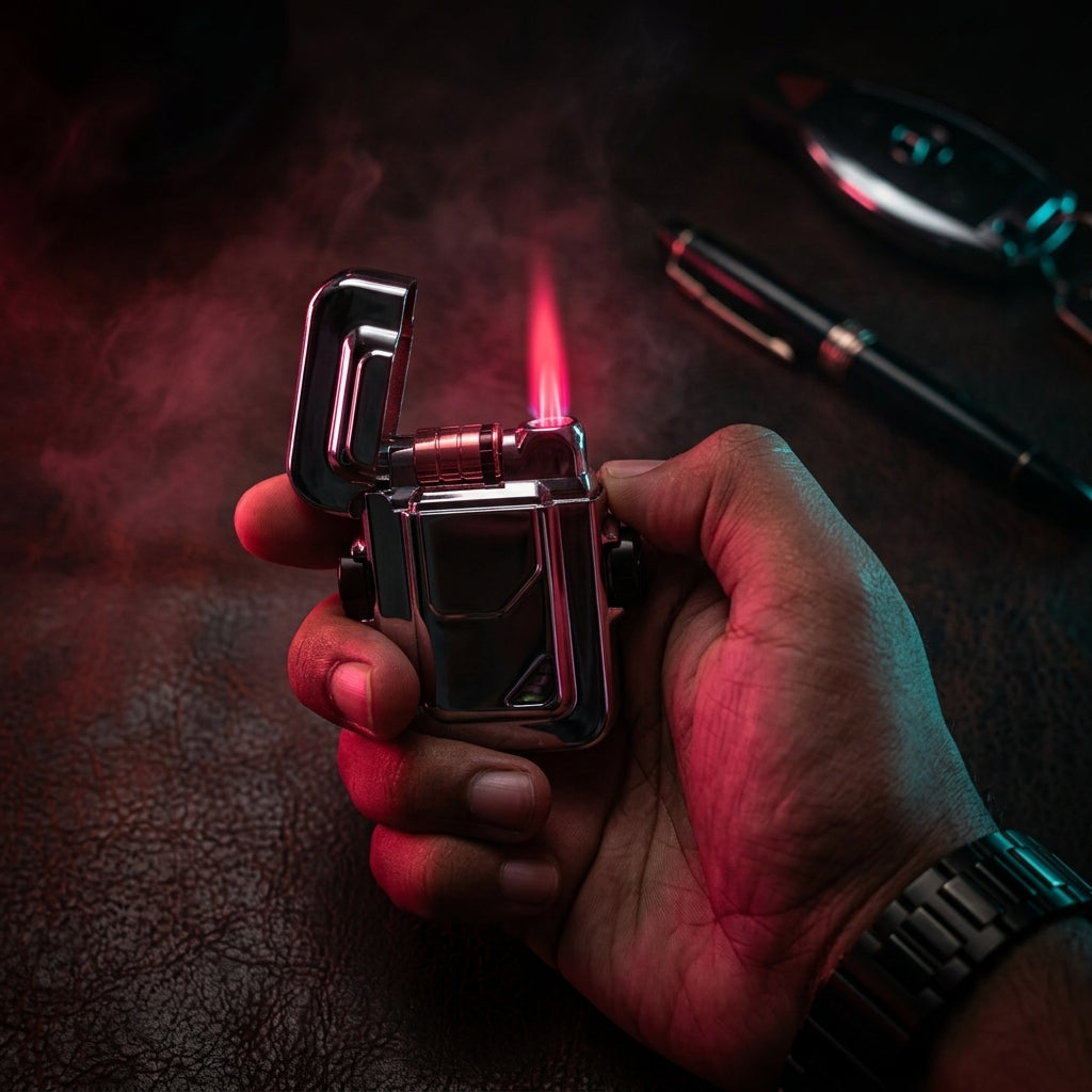 Buy Red Flame Jet Torch Lighter Online in India | Windproof Premium Torch Lighter